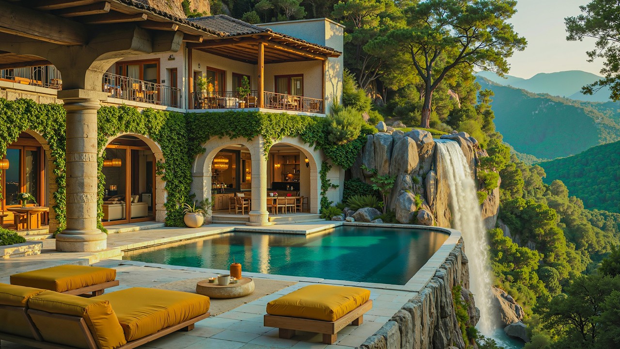 Tranquil Outdoor Retreat With Jazz Music 🌿 Smooth Jazz With Nature Therapy for Work & Study