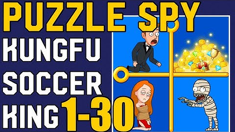 PUZZLE SPY – Kungfu Soccer King – 1-30 All Levels