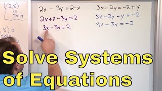 16 - Solving Systems of Equations by Substitution, Part 1 (Simultaneous Equations)