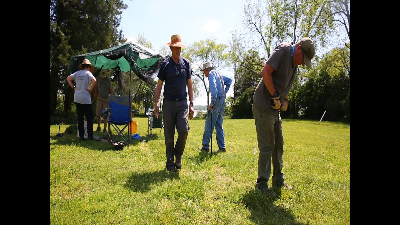 At Westover Plantation in Charles City County, archaeologists of Virginia department of historic