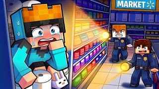 24 SAAT MARKETTE GİZLİCE KALDIK -Minecraft