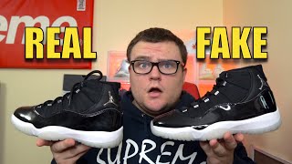 JORDAN 11 JUBILEE REAL VS FAKE *UNBELIEVABLE*