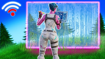 Making Builds INVISIBLE on HIGH Fortnite Ping...
