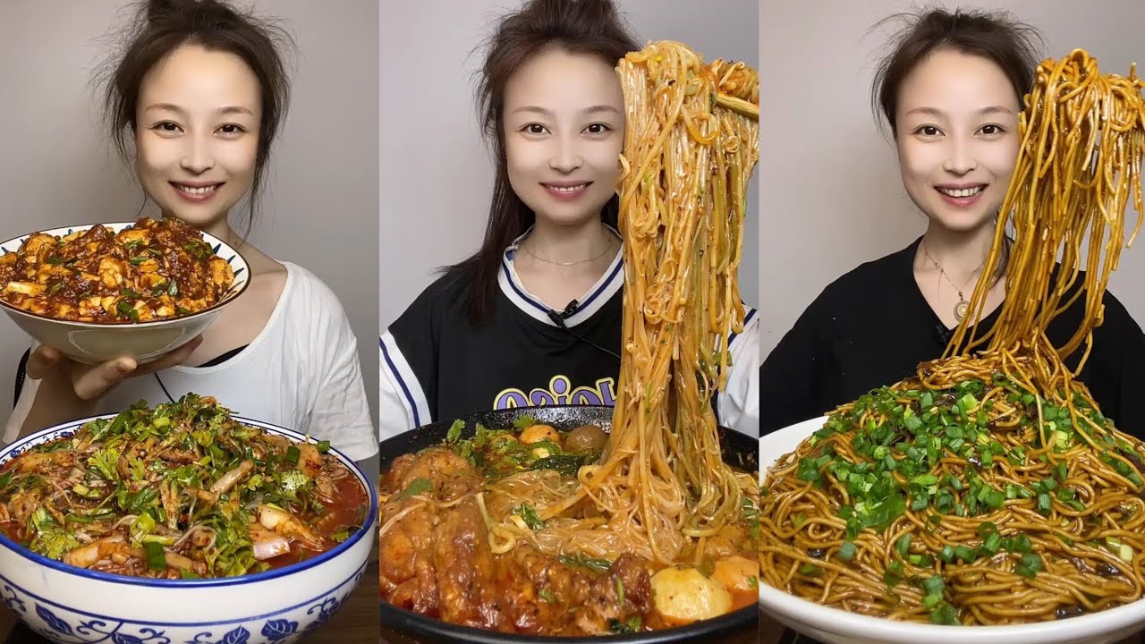 Mukbang Challenge Eating Spicy🔥🥵 Noodles 🍜 Fire noodles🍜🍛Chinese food #cooking #pasta #mukbang 
