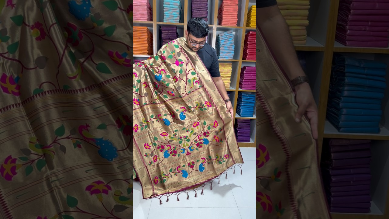 Pure Silk Kanchipuram Full Weaving Wedding Special Paithani Saree