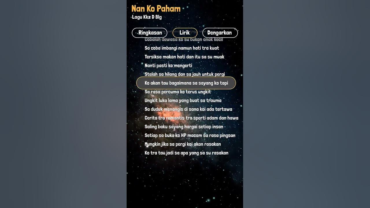 Lirik Lagu Nan Ko Paham Viral Terbaru #liriklaguindo #velocity #fypシ゚viral Lirik Lagu Nan Ko Paham Viral Terbaru #liriklaguindo #velocity #fypシ゚viral