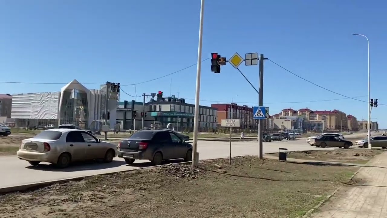 [4k] Актобе Казахстан. Новый район Батыс-2 - Aktobe Kazakhstan