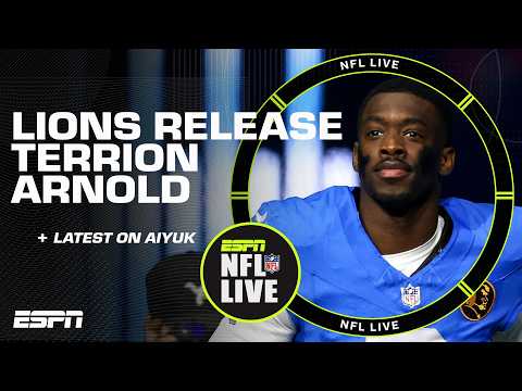 Terrion Arnold released by Detroit Lions + Latest on Brandon Aiyuk | NFL Live
