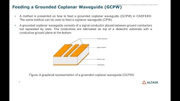 How to model coplanar waveguide (CPW) in Altair Feko