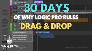 Drag and Drop Your Way Around Logic Thanks to the 10.5 Update
