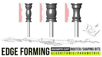 Shaping Custom bit Algorithmic and Computational Rhino & Grasshopper Parametric Architecture