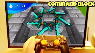 Minecraft Bedrock PS4 Spinning Blade | Minecraft ps4 bedrock command block creation