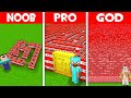 WHO BUILD BIGGEST TNT MAZE BETTER NOOB vs PRO vs GOD in Minecraft? SECRET TNT MAZE!