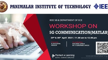 [Day2] 5G Communication (MATLAB) | Panimalar Institute of Technology | #workshop #5gcommunication