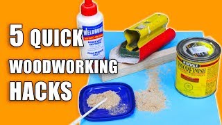 5 Quick Woodworking Hacks - Woodworking Tips and Tricks