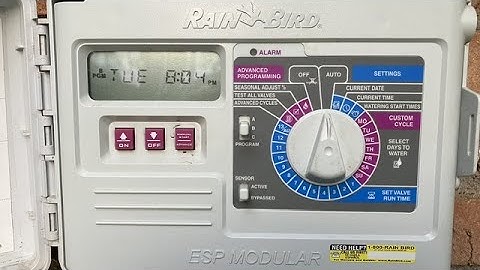 2009 Rain Bird ESP-M Irrigation Controller: Display Backup Battery Replacement