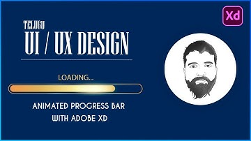 ANIMATED PROGRESS BAR in ADOBE XD | Adobe XD Tutorial in Telugu | UI/UX Design in Telugu