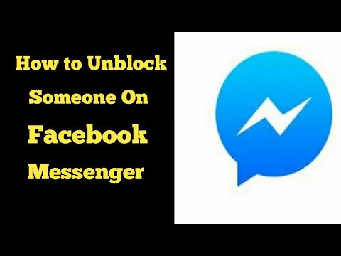 How to Unblock Someone on Facebook Messenger 2019 || UNBLOCK SOMEONE ON MESSENGER || - YouTube
