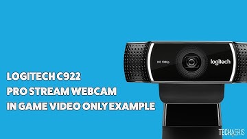 Logitech C922 Webcam Video Only Example