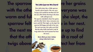 The Little Sparrow Who Shared | Short Moral Story for Kids | @StoriesForReading