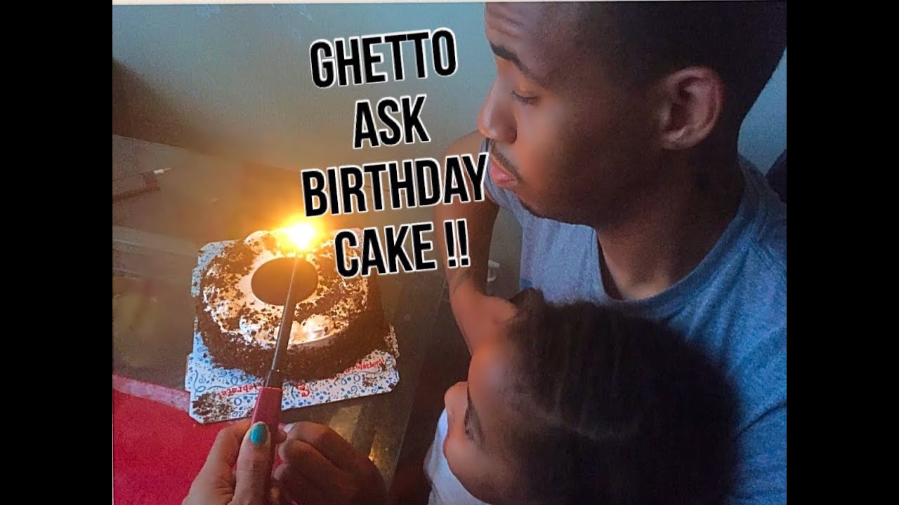 Ghetto Ask Birthday Cake //MomVlogs.