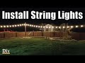 Easiest Way to Install String Lights | Trick to Hanging Yard Lights