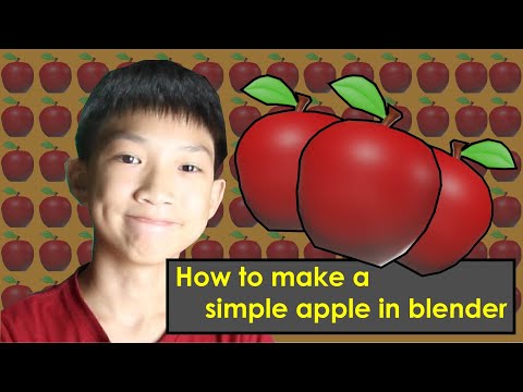 How to make a simple apple in blender