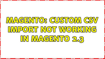 Magento: Custom csv Import not working in magento 2.3