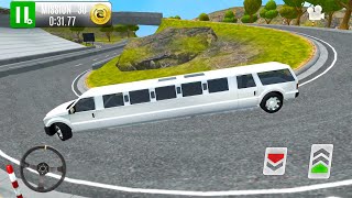 White Limo Car Driving Simulator #3 - Highway Car Wash Service - Android Gameplay screenshot 5