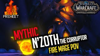 Mythic N'Zoth | Cinematic Kill Video | Fire Mage PoV