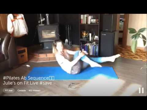 FITlive - Pilates Ab Sequence Julies on FitLive save