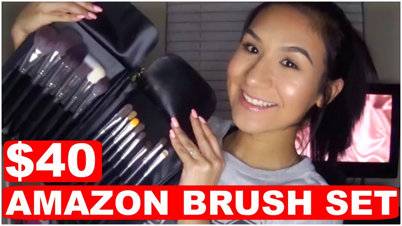 40 AMAZON BRUSH SET REVIEW YouTube