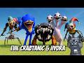 New Evil Crabtanic & Hydra Vs Sonic Tapes & Robot Prototype - Nextbots In Playground Mod Indonesia