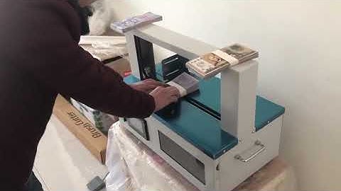 Paper tape binding machine for banknote and paper money with tape width 20 30mm
