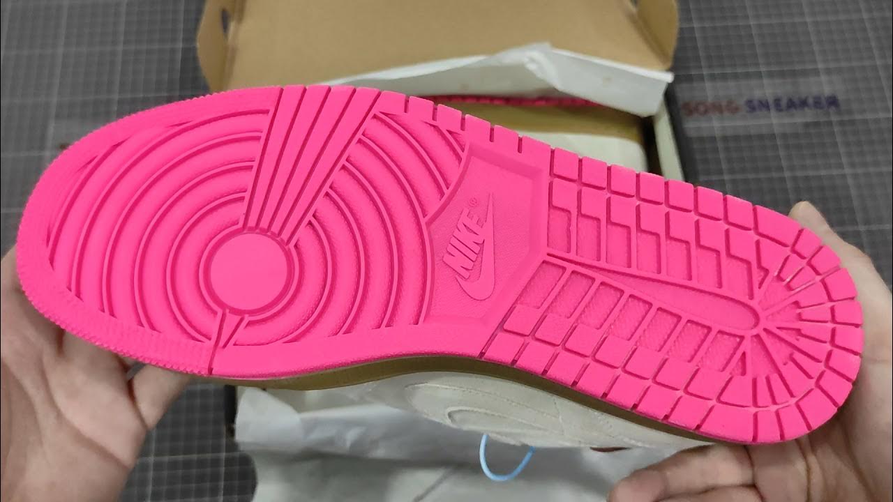 air jordan 1 low white gum hyper pink
