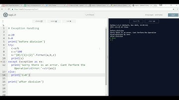 Python Tutorial Basics Part 5: Exception Handling in Python