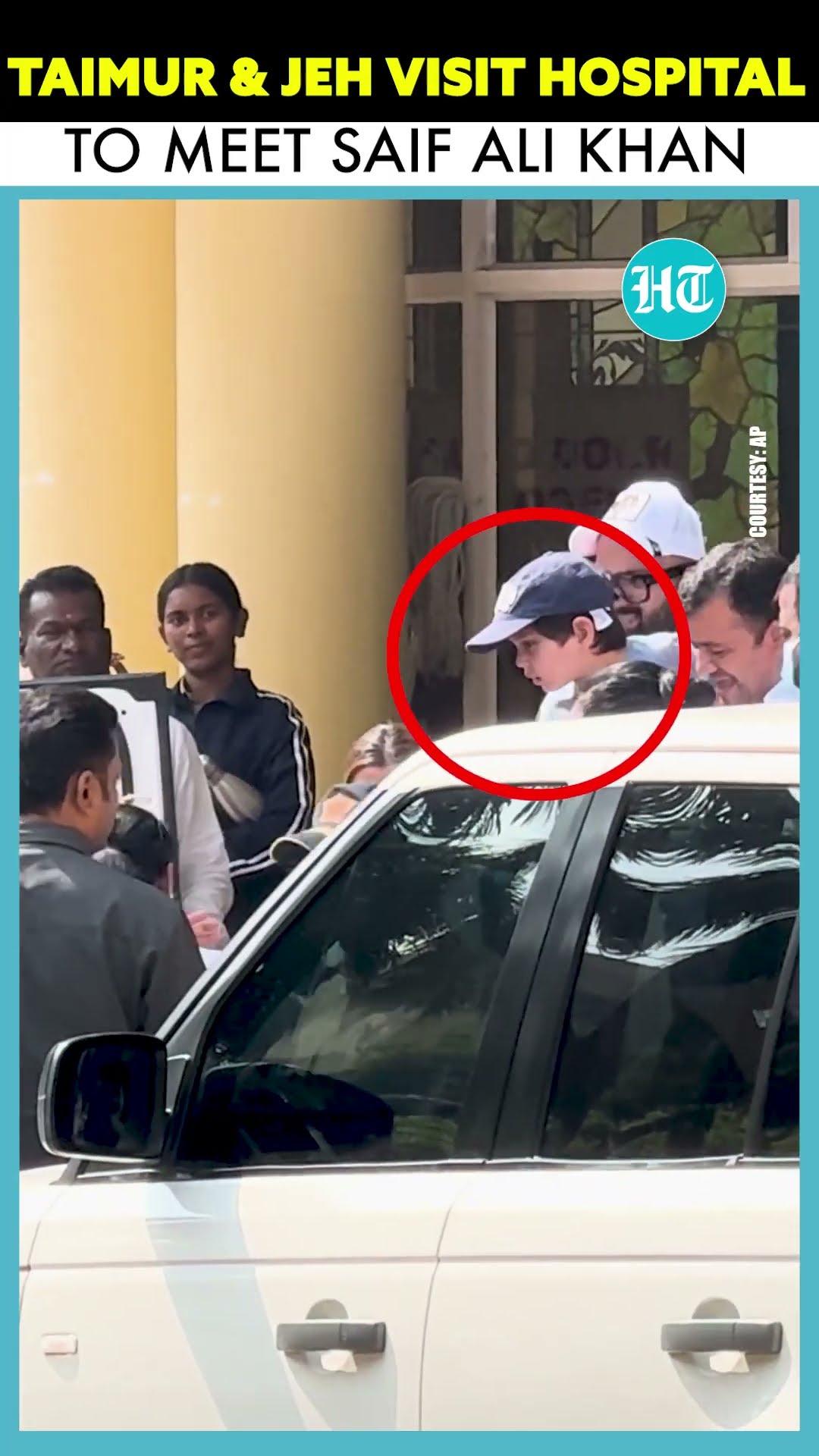 Saif Ali Khan's Kids Taimur \u0026 Jeh Visit Hospital To Meet Him After Attack #ytshorts