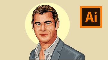 Chris Hemsworth - Speed Digital Art (Adobe Illustrator)