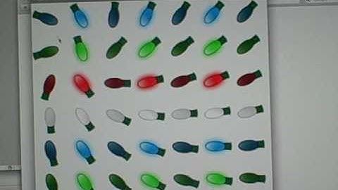 Javascript + Canvas Christmas Lights