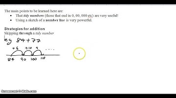 note addition skip through and by a tidy number