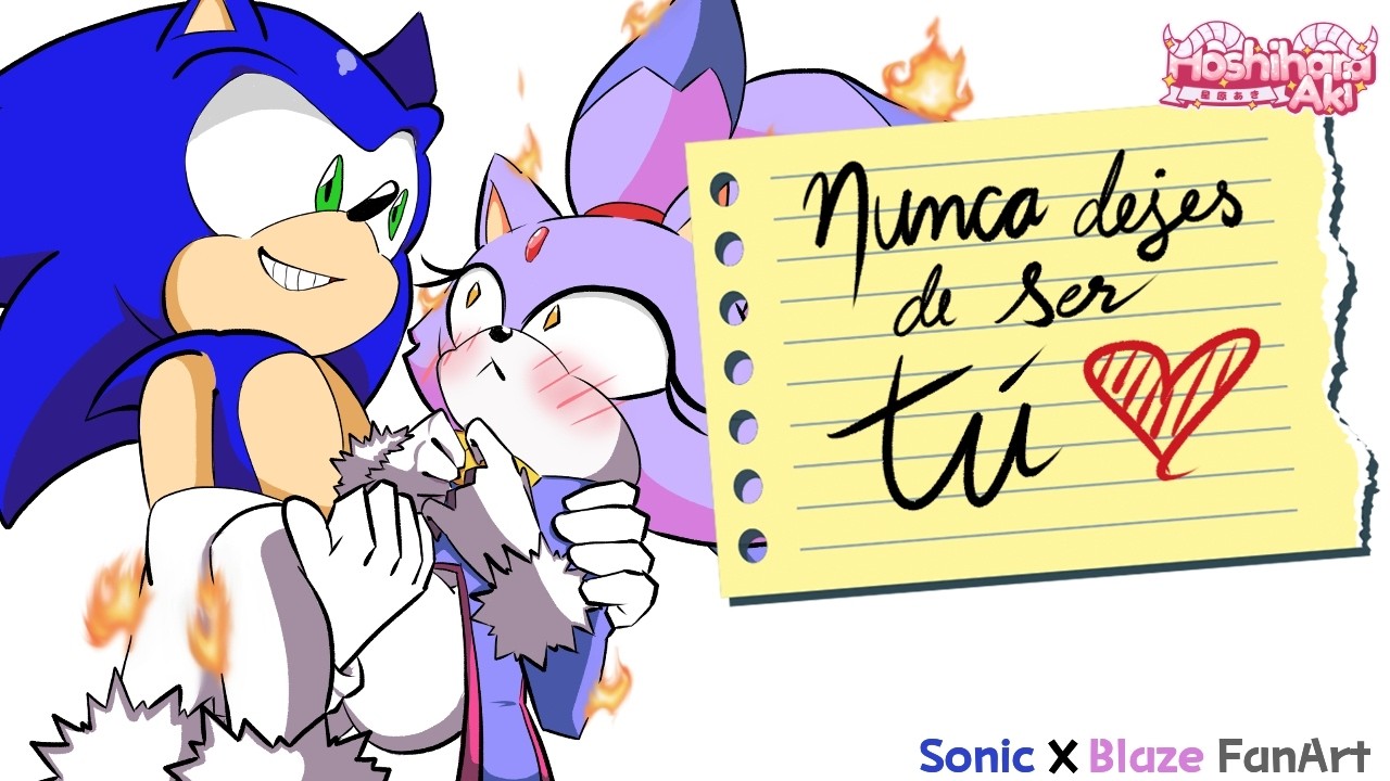 SONIC X BLAZE Speedpaint: Nunca dejes de ser TÚ | Fanart San Valentín