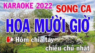 Hoa Mười Giờ Karaoke Song Ca Nhạc Sống - Phối Mới Dễ Hát - Nhật Nguyễn