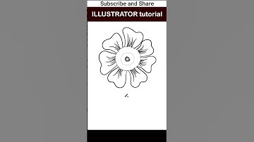 Floral drawing in illustrator.#shorts