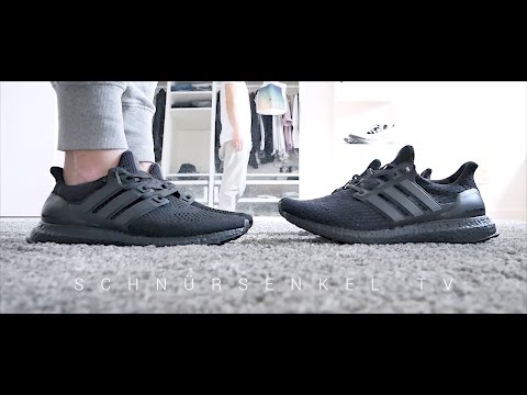 adidas ultra boost triple black 3.0 vs 4.0