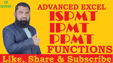 Excel Ispmt Ipmt Ppmt Function