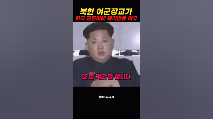 북한 여군출신 장교가 한국  군장비보고 충격받은 이유