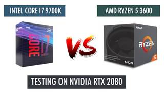 R5 3600 vs i7 9700k - RTX 2080 - Benchmarks Comparison