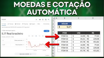 Como Converter Dolar para Real | Conectar Planilha do Excel com Site do Google em Tempo Real
