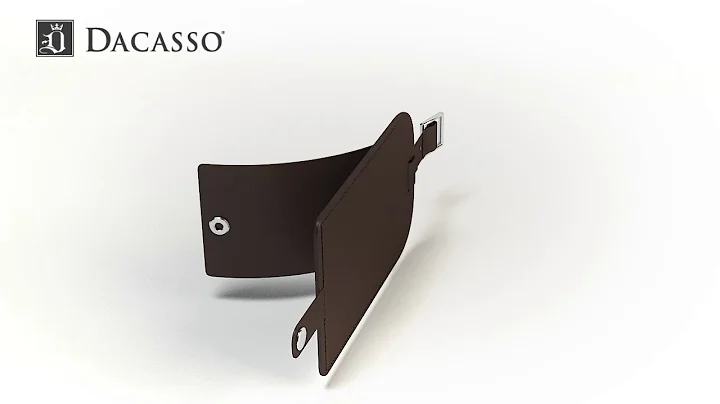 Chocolate Brown Leather Luggage Tag