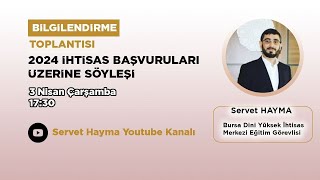 2024 İhti̇sas Sinav Duyurusu